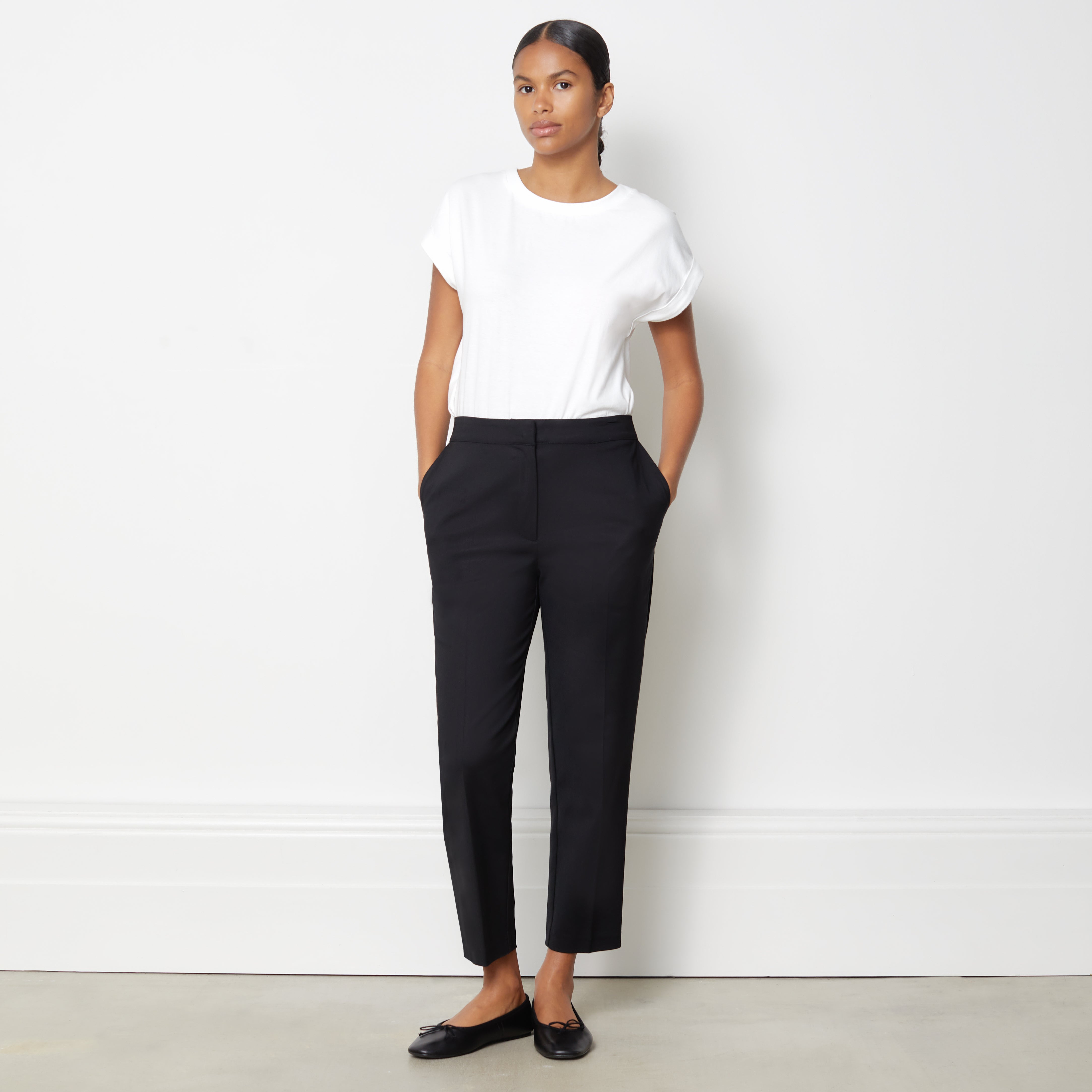 Slim Leg Tailored Trousers